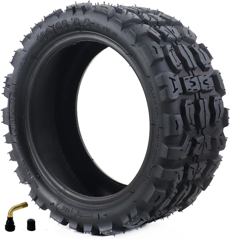 HTBCCHB 100/65-6.5 tubeless electric scooter road tire 11 Inches Vacuum Tire Off Road Wheel for Sealup/Dualtron Ultra/Thunder/Zero 11x / Speedual Plus - Image 1